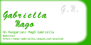 gabriella mago business card